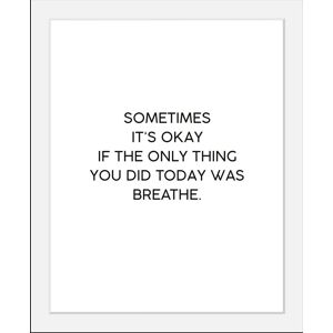 queence Bild »Breathe«, in 3 Größen, gerahmt schwarz B/H/T: 50 cm x 70 cm x 3 cm schwarz