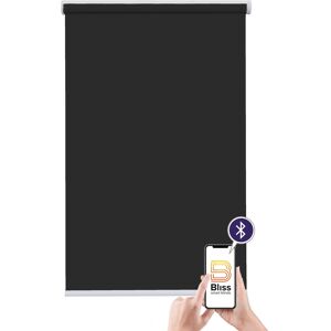 sunlines Elektrisches Rollo »Akkurollo Upcycling appgesteuert, blickdicht, Sunlines«, blickdicht, ohne Bohren, appgesteuert via Bluetooth schwarz schwarz
