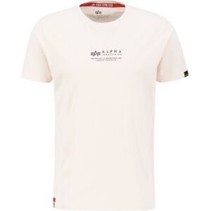 Industries T-Shirt »Alpha Industries Men - T-Shirts Alpha Wording T« jet stream white jet stream white