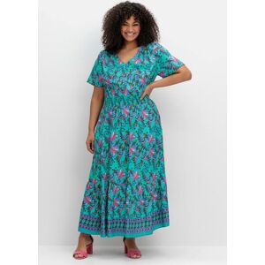 sheego by Joe Browns Maxikleid »Maxikleid« aqua-gemustert Normalgrößen aqua-gemustert