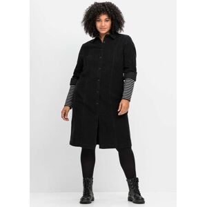 Sheego Blusenkleid »Cord-Kleid« schwarz Normalgrößen schwarz