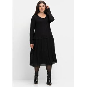 Sheego Strickkleid »Strickkleid« schwarz Normalgrößen schwarz