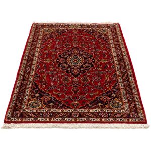 morgenland Wollteppich »Keshan Medaillon 113 x 73 cm«, rechteckig, Handgeknüpft Rot 10 mm Rot