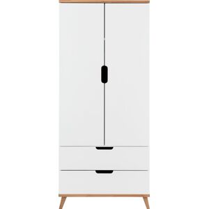 Lüttenhütt Kleiderschrank »Infanscolor, Kinderkleiderschrank«, Kleiderschrank, Hochschrank, Schrank 2 türig, Breite 77 cm weiß B/H/T: 77 cm x 177... weiß