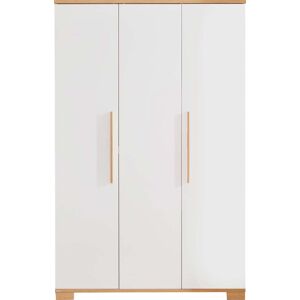 PAIDI Kleiderschrank »YOLANDA 3T«, enormes Platzangebot mit vielen Einlegeböden und Kleiderstange Kreideweiß/Eiche-Montana B/H/T: 123,5 cm x... Kreideweiß/Eiche-Montana