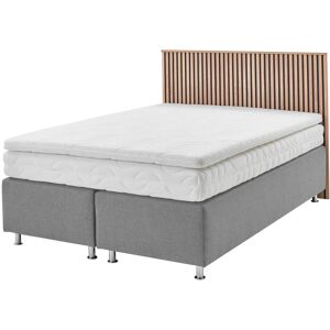 Westfalia Schlafkomfort Boxspringbett »Quercus«, wahlweise mit LED-Beluchtung, 3 Matratzenarten zur Auswahl grey ohne LED-Beleuchtung grey