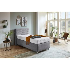 Westfalia Schlafkomfort Boxspringbett »Sigma« grey Feinstruktur Kaltschaum-Topper grey