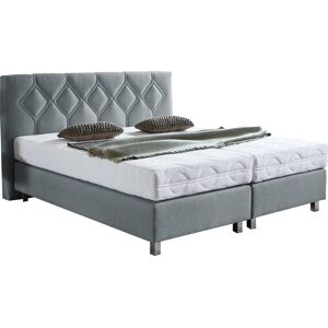 Westfalia Schlafkomfort Boxspringbett »Phönix« grey Feinstruktur Kaltschaum-Topper grey