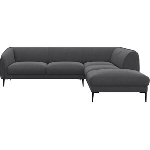 FLEXLUX Ecksofa »Belle«, Sitzaufbau hochwertiger Kaltschaum und Stahl-Wellenunterfederung Dervit Grey B/H/T: 268 cm x 74 cm x 209 cm Dervit Grey