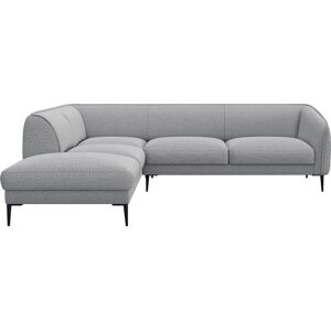 FLEXLUX Ecksofa »Belle«, Sitzaufbau hochwertiger Kaltschaum und Stahl-Wellenunterfederung Sophisto Grey B/H/T: 268 cm x 74 cm x 209 cm Sophisto Grey