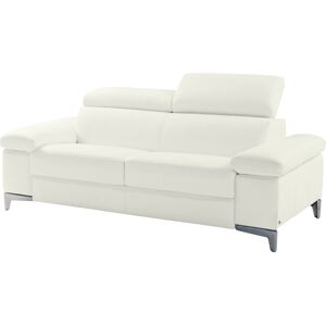 Nicoletti Home 3-Sitzer, Kopfteilverstellung, wahlweise mit und ohne elektrischer Relaxfunktion weiß pure B/H/T: 214 cm x 99 cm x 108 cm weiß pure