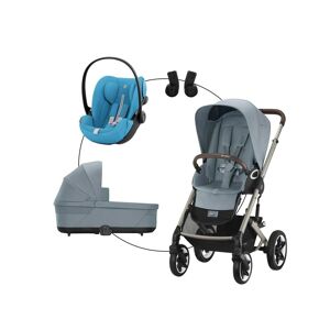 Cybex Kombikinderwagen Talos S Lux Trio-Set inkl. Babyschale Cloud G i-Size - blau - Unisex