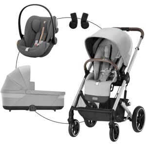 Cybex Kombikinderwagen Balios S Lux Trio-Set inkl. Babyschale Cloud G i-Size - grau - Unisex