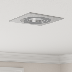 vidaXL Eingebaute Spotlights 24 Stück Quadratisch GU10 Silber 91x91 mm