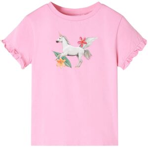 vidaXL Kinder-Kurzarmshirt Hellrosa 140