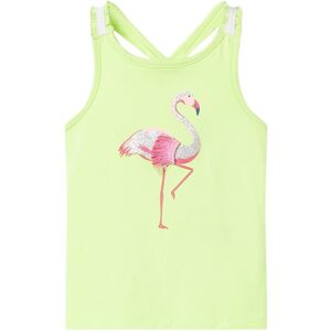 vidaXL Kinder-Tanktop Neongelb 140