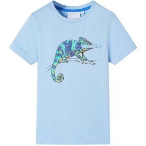 vidaXL Kinder-Kurzarmshirt Hellblau 128