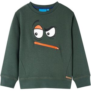 vidaXL Kinder-Sweatshirt Dunkelgrün 128