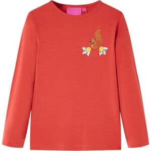 vidaXL Kinder-Langarmshirt Dunkelrot 92