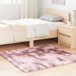 vidaXL Teppich Shaggy Hochflor NAVARRA Altrosa 120x120 cm Polyester
