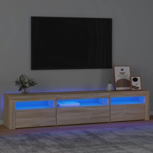 vidaXL TV-Schrank mit LED-Leuchten Sonoma-Eiche 195x35x40 cm