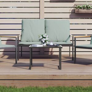 vidaXL Gartentisch Anthrazit 55x40x37 cm Stahl