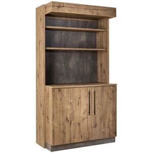 VEGA Servierstation Baristo Classic mit Drehtüren; 115x62x216 cm (BxTxH); eiche antik, Griff schwarz
