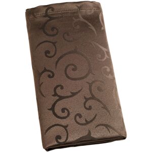 PULSIVA Serviette Mega; 50x50 cm (BxL); braun; 6 Stück / Packung