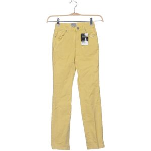 Ikks Damen Stoffhose, gelb, Gr. W24 L26 - Second Hand