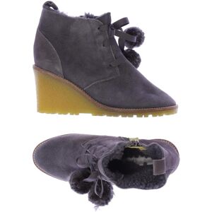 Boden Damen Stiefelette, grau, Gr. EU 38, Leder - Second Hand