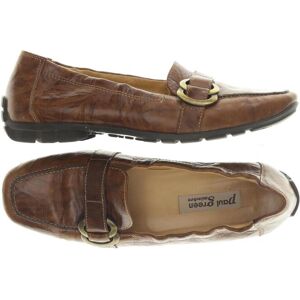Paul Green Damen Halbschuh, braun, Gr. UK 4.5, Leder - Second Hand