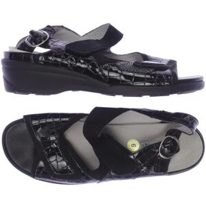 waldläufer Damen Sandale, schwarz, Gr. EU 38 - Second Hand