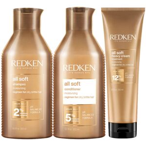Redken All Soft Pflege Trio für dickes Haar (3 Produkte)