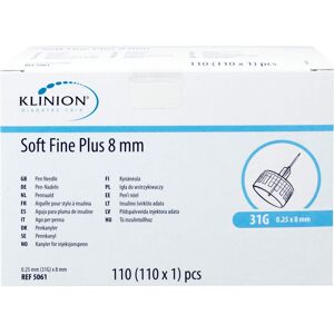 Klinion Soft fine plus Kanülen 8mm 31g 0,25mm 110stk