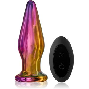 Dream Toys Glamour Glass Remote Tapered Plug Butt-Plug vibrierend 12 cm