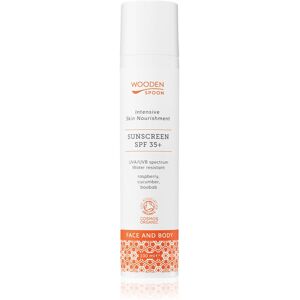 WoodenSpoon Skin Nourishment Sonnenlotion für Gesicht und Körper SPF 35 100 ml