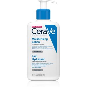 CeraVe Moisturizers Lotion feuchtigkeitsspendendes Gesichts und Bodylotion für trockene und sehr trockene Haut 236 ml