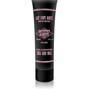 Institut Karité Paris Black Leather Shea Body Milk Body Lotion mit Bambus Butter 30 ml