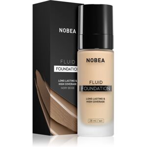 NOBEA Day-to-Day Fluid Foundation langanhaltende Foundation Farbton 02 Ivory beige 28 ml