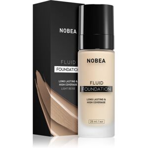 NOBEA Day-to-Day Fluid Foundation langanhaltende Foundation Farbton 01 Light beige 28 ml