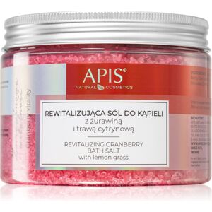 Apis Natural Cosmetics Cranberry Vitality entspannendes Badesalz mit Mineralien aus dem Toten Meer 650 g