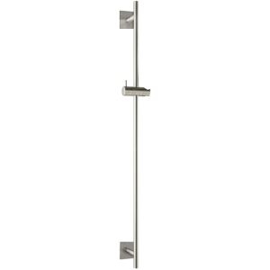 Herzbach spa ix Duschstange 90 rund rosette 70 eckig, Edelstahl matt gebürstet, 17.965900.2.09 17.965900.2.09