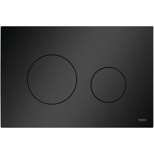 Tece loop WC-Betätigungsplatte Kunststoff für Zweimengentechnik, Schwarz matt, 9240925 9240925