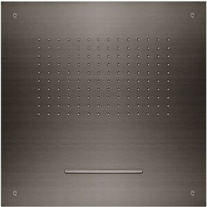 Herzbach spa ix pvd Deckeneinbau-Regenbrause/Schwallbrause 500 eckig black, Black Steel, 21.650200. 21.650200.2.40
