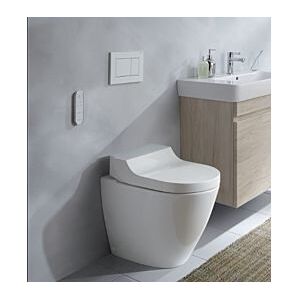 Geberit AquaClean Tuma WC-Komplettanlage 146310SI1 mit Stand-WC, tief, Glas weiß