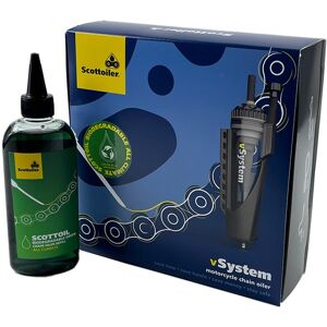 SCOTTOILER vSystem Kettenöler Universal Edition + biologisch abbaubares grünes Schmiermittel grün unisex