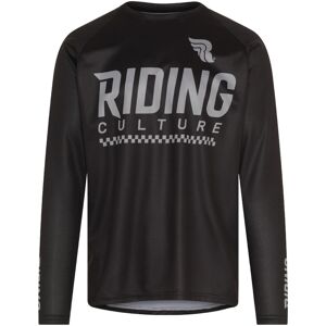 Riding Culture Sender 2.1 Langarm Fahrrad Jersey Schwarz 2XL male