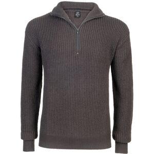 Brandit Marine Pullover Troyer Schwarz Grau 5XL male