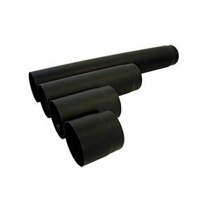 Bertrams Abgasrohr 05RL1000-120DK 1000 mm, Ø 120 x 2 mm, mit Drosselklappe, schwarz