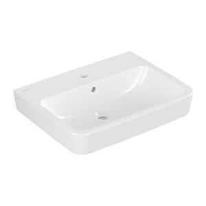 Villeroy und Boch O.novo Waschtisch 4A4160R1 60x46cm, eckig, mit Hahnloch, mit Überlauf, weiß C-plus